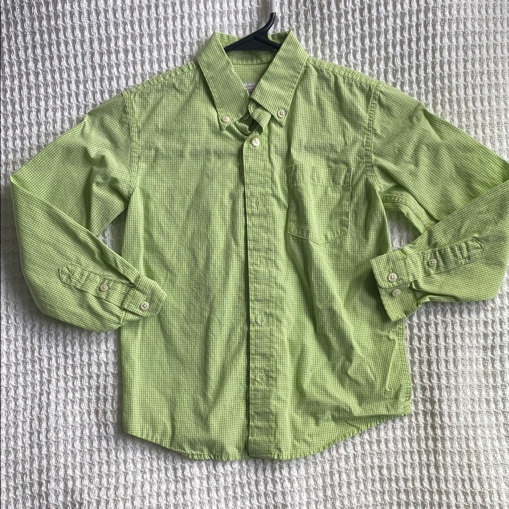 Green Button-Up Shirt